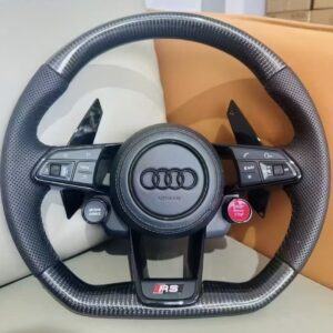 Custom Forged Carbon Fiber RS Style Steering Wheel for Audi A3/A4/A5/A6/Q3/Q5/Q7 & RS Models