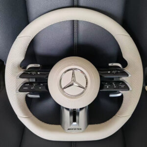 Mercedes-Benz AMG "Dragonfly Style" Leather Steering Wheel, compatible with multiple models such as Mercedes C-Class (W205), E-Class (W213), GLC (X253), GLE (W167), etc