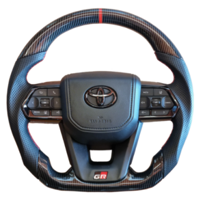 Toyota VX300 GR Hydrodipped Carbon Steering Wheel - Red