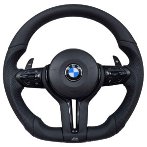 BMW M Sports Flat Leather Steering Wheel for  M2 M6 X3 E83 E89 E90 540i 1 4 Series F20 F31 F87 F90